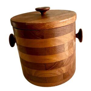 Vintage Danish MCM Teak Ice Bucket